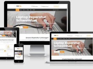 Laptop Werkstatt Businessseite