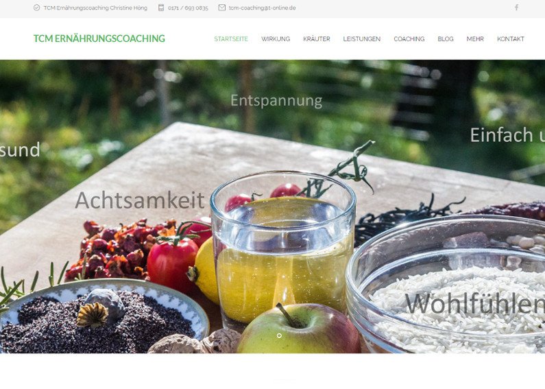 Webseite Ernährung & Beratung