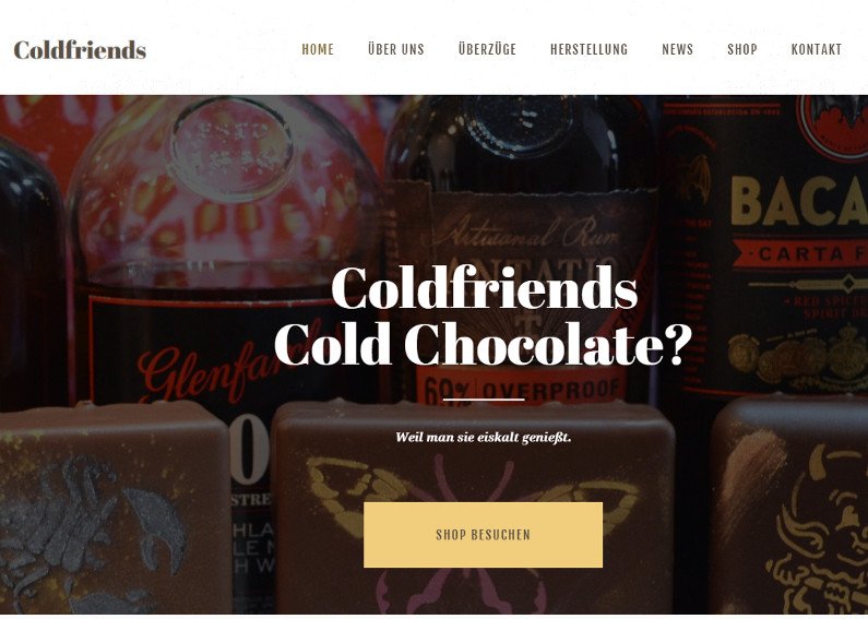 Webshop Schokolade Verkauf