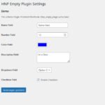 HNP Empty Plugin – WordPress Demo Code